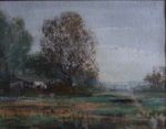 Verkocht.Jansen.W.G.F.Jansen.1871-1949.Koeien in Landschap.